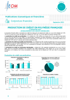 Production de crédit en Polynésie française au 2e trimestre 2022