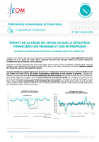 IMPACT DE LA CRISE DE LA COVID-19 SUR LA SITUATION FINANCIERE DES MÉNAGES ET DES ENTREPRISES à fin juin 2021