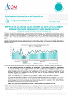 IMPACT DE LA CRISE DE LA COVID-19 SUR LA SITUATION FINANCIÈRE DES MÉNAGES ET DES ENTREPRISES à fin décembre 2020