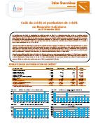 Coût crédit 3T 2016 