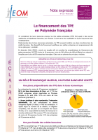 Le financement des TPE en Polynésie française 