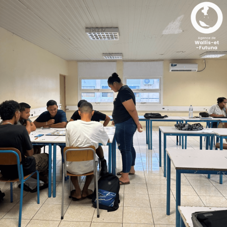 Les élèves de Wallis-et-Futuna lors de la Semaine de l'Education Financière